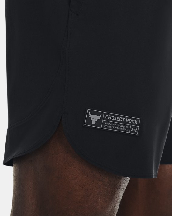 Men's Project Rock Unstoppable Shorts in Black image number 3